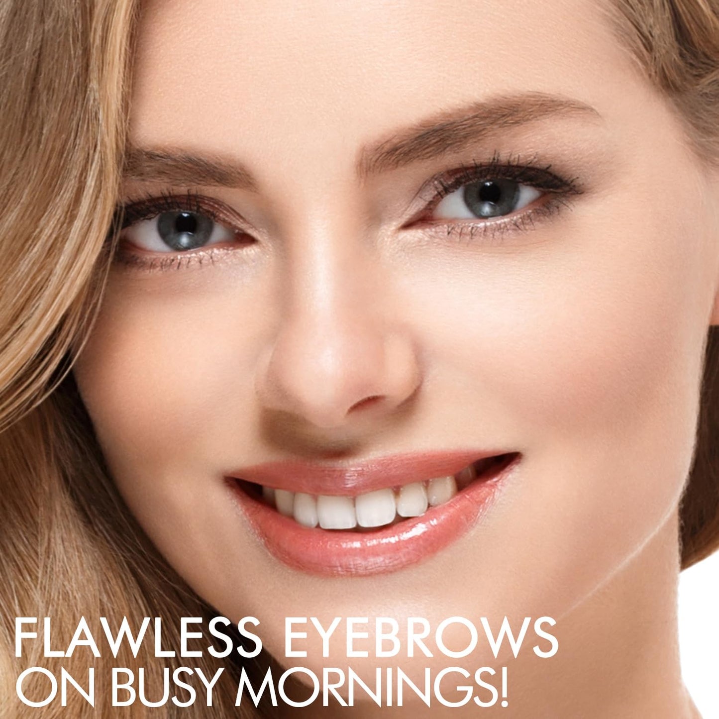 iMethod Eyebrow Stamp and Eyebrow Stencil Kit - Eye Brow Stamping Kit, Brow Stamp Kit, Brow Stencil and Stamp Kit, Brow Trio Eyebrow Kit, Perfect Bushy Eyebrows, Black Brown