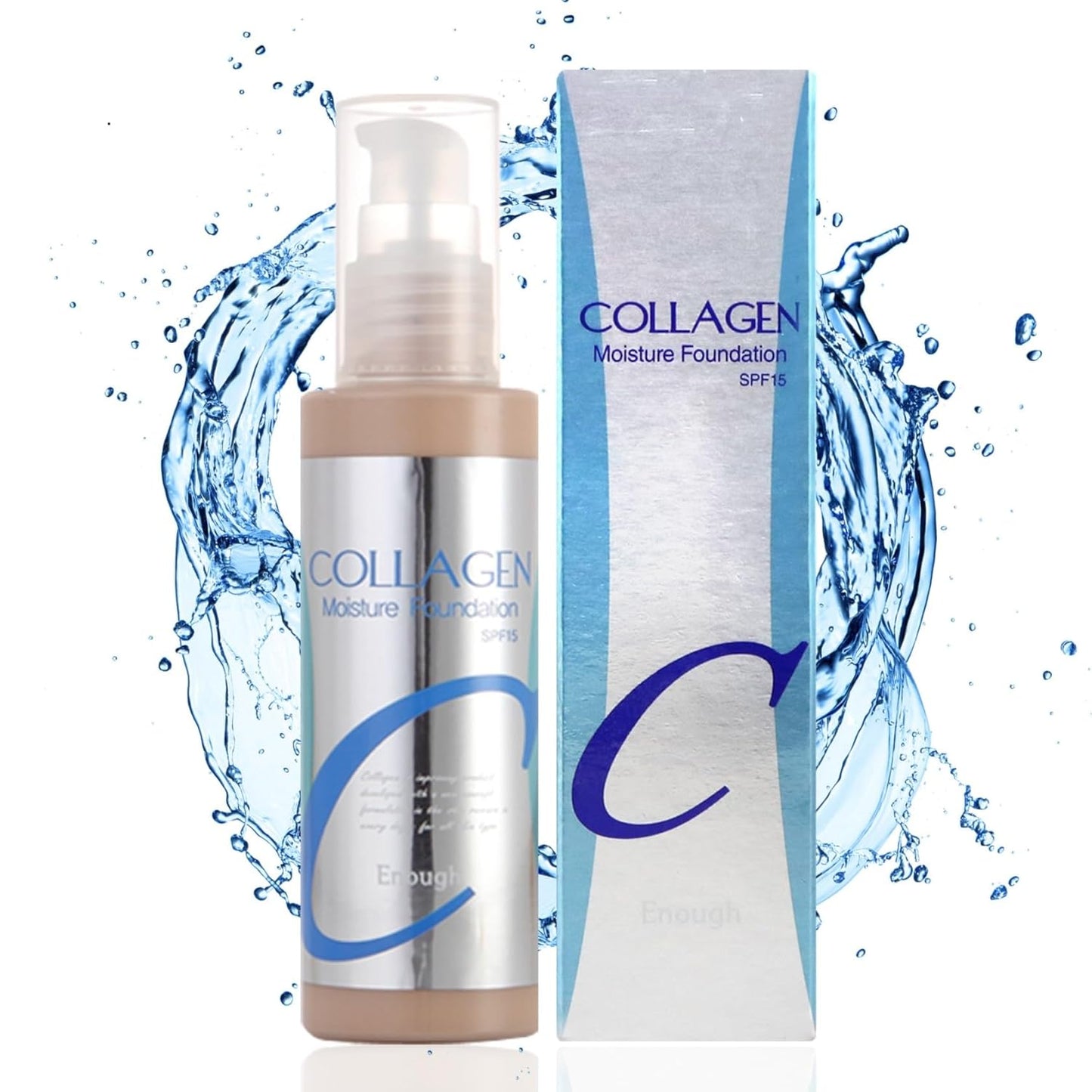 Enough Collagen, Moisture Foundation, SPF 15, 23, 3.38 fl oz (100 ml)