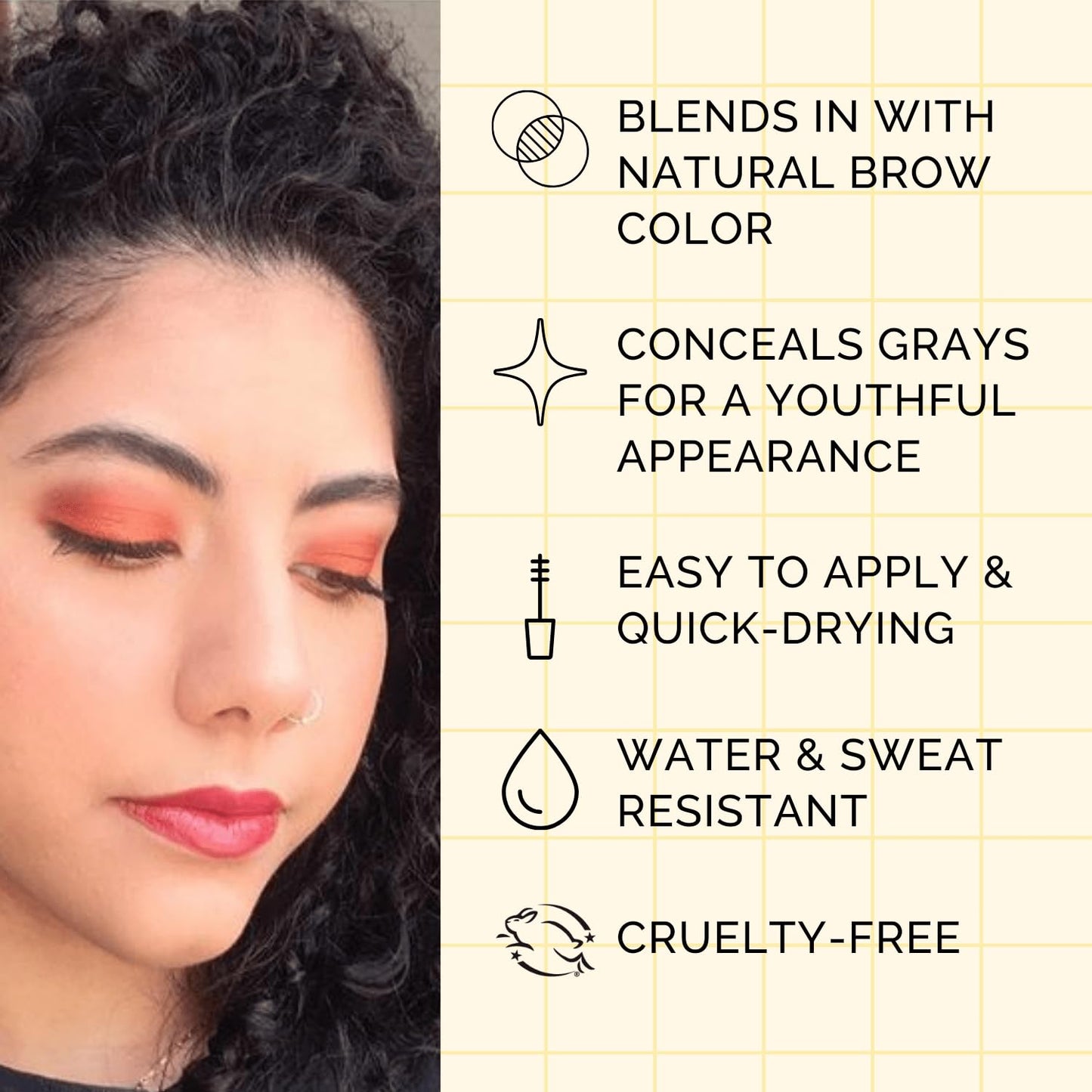 Elizabeth Mott Queen of the Fill Tinted Eyebrow Gel – Brow Filler, Volumizer & Setter – Defines, Shapes & Covers Gray Hairs – Water-Resistant, Long-Lasting – Cruelty-Free – Blonde Shade 4g