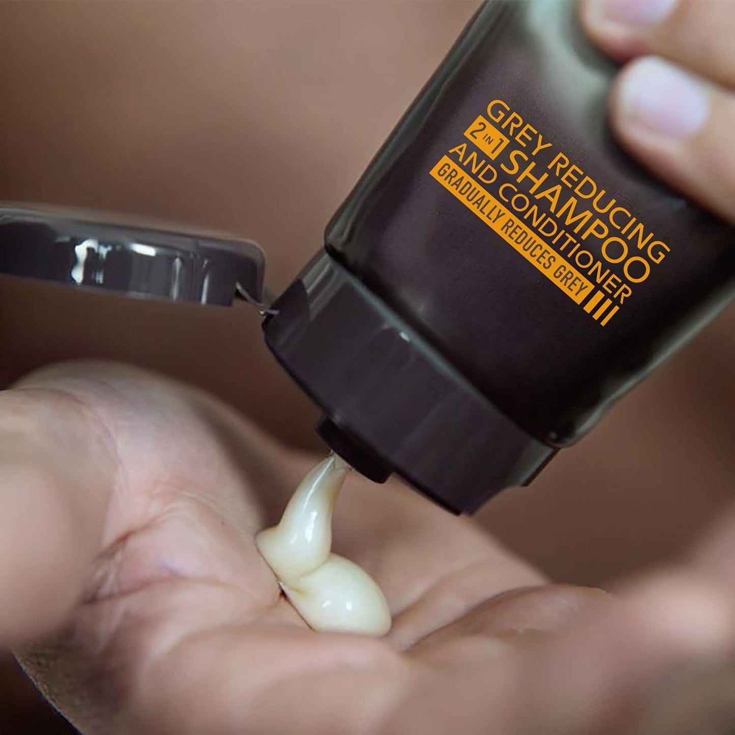 Just for Men Control GX Multipack, 2 in 1 Grey Reducing Shampoo and Conditioner and Mustache and Beard Wash, Gradually Colors Grey Hair, 4 oz. Bottles