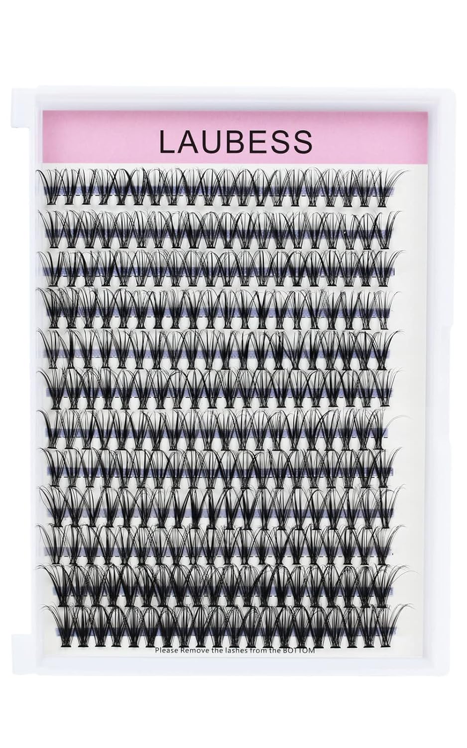 Eyelash Clusters LAUBESS Lash Clusters Individual Lashes Cluster Eyelash Extensions DIY at Home Waterproof Cluster Lashes (20D-0.07D-15)