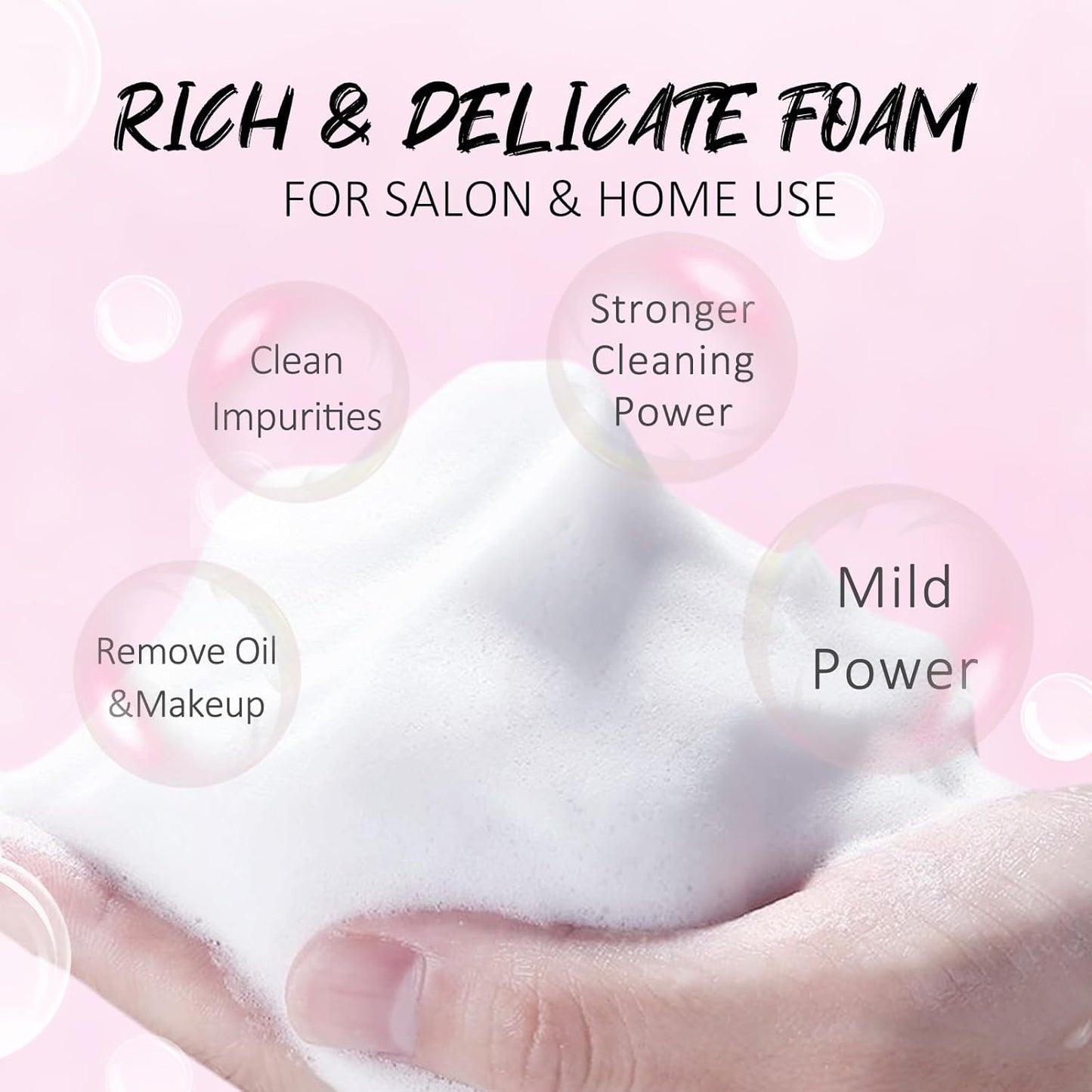 EMEDA Lash Shampoo Kit 2.02 fl oz Lash Cleaning Kit with Rechargeable Fan Dryer/Brush/Rinse Bottle, Oil-free Cleanser Wash for Extensions & Clusters & Natural Eyelashes, Cleaner for Eyelash Care