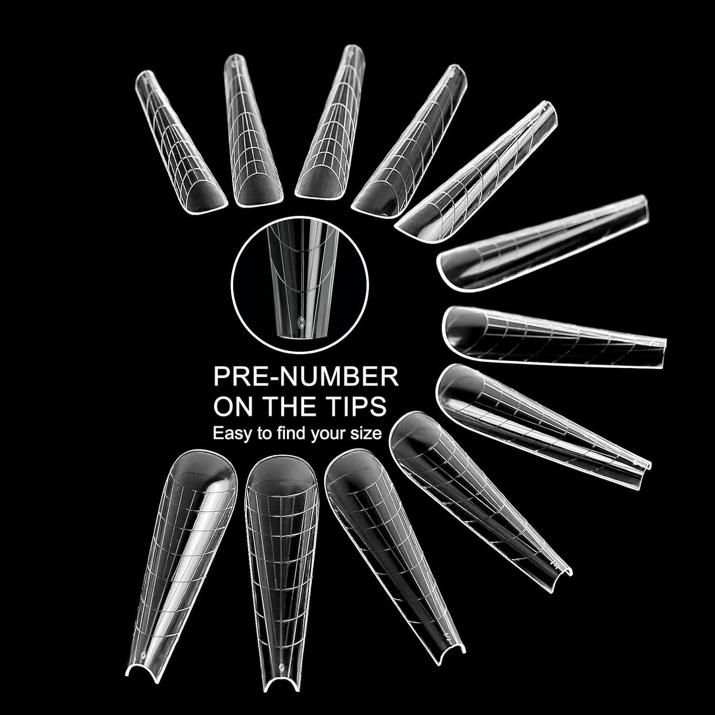 120Pcs Dual Nail Forms,Upper Arched Extension Poly nail gel Nail Forms Full Cover Reusable Nail Molds 12 Sizes for Nail Art Design Salon&DIY