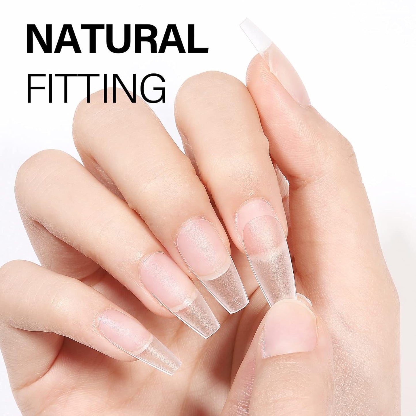 AILLSA 2PCS Gel Nail Glue for Acrylic Nails, 4 in 1 Super Strong Adhesive for False Tips, UV Curing Needed, 15ml High Capacity Extension Brush On for Rhinestone Pearl Foil