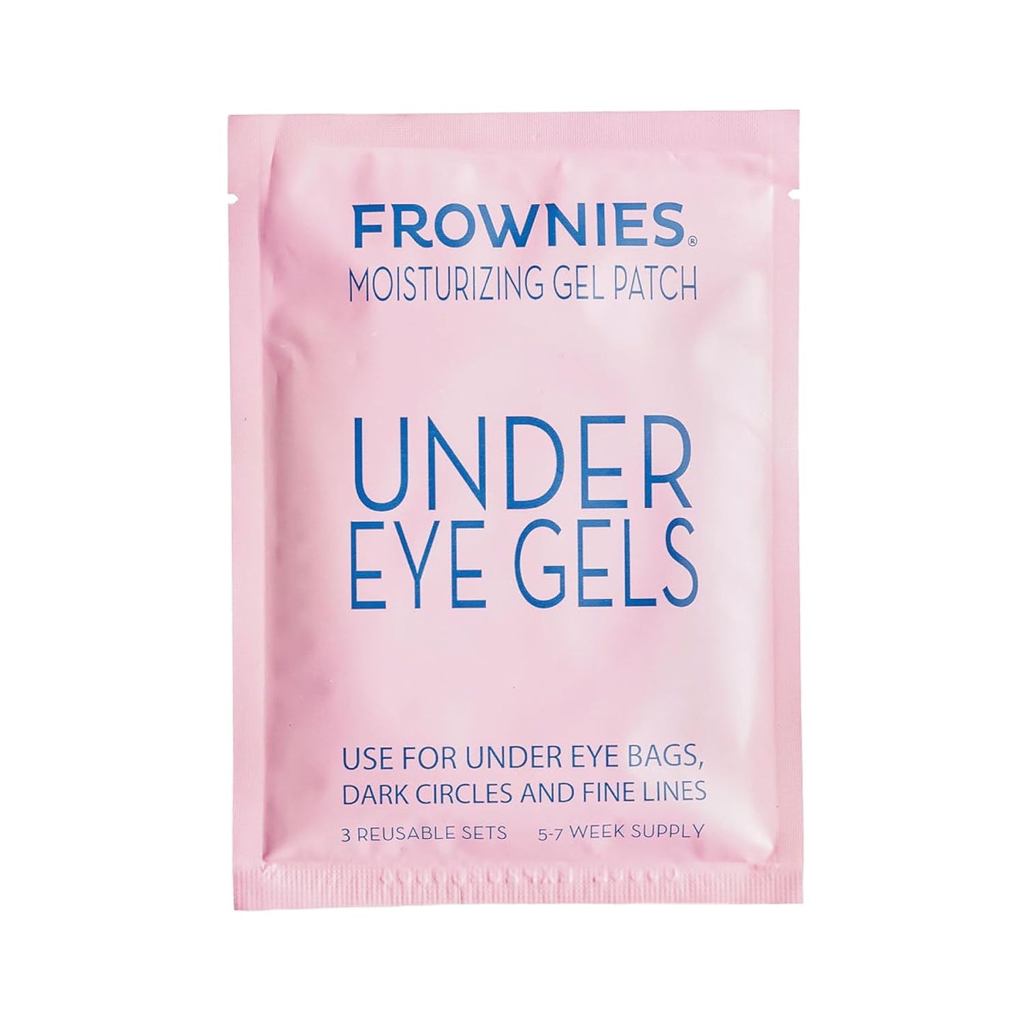 Frownies Under Eye Gel Patches for Puffy Eyes - Under Eye Patches for Dark Circles with Cactus Collagen - Under Eye Mask for Dark Circles and Puffiness - Reusable, 3 Pack