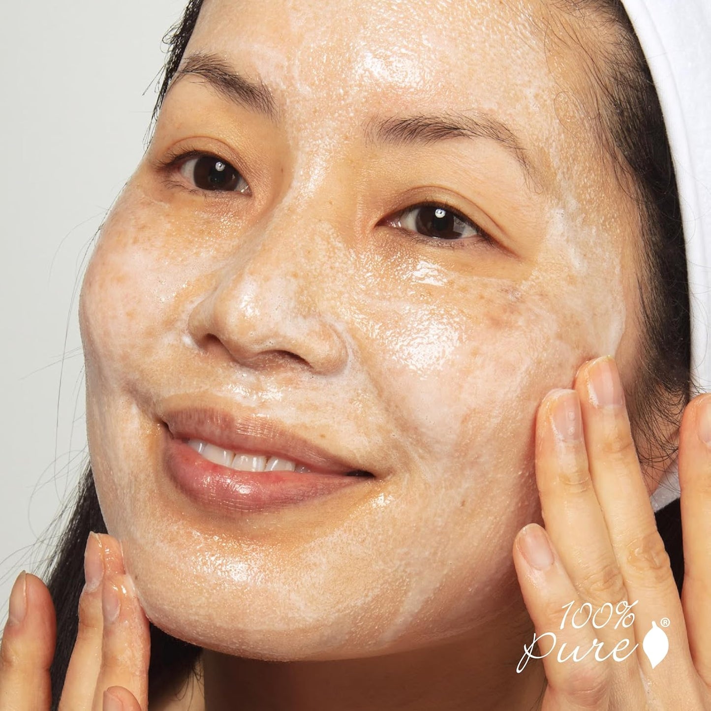 100% PURE Rose Water Gel Cleanser Deeply Moisturizing Hydrating Face Wash with Chamomile & Calendula to Soothe & Replenish Dry, Dehydrated Skin - Vegan - 3.4oz