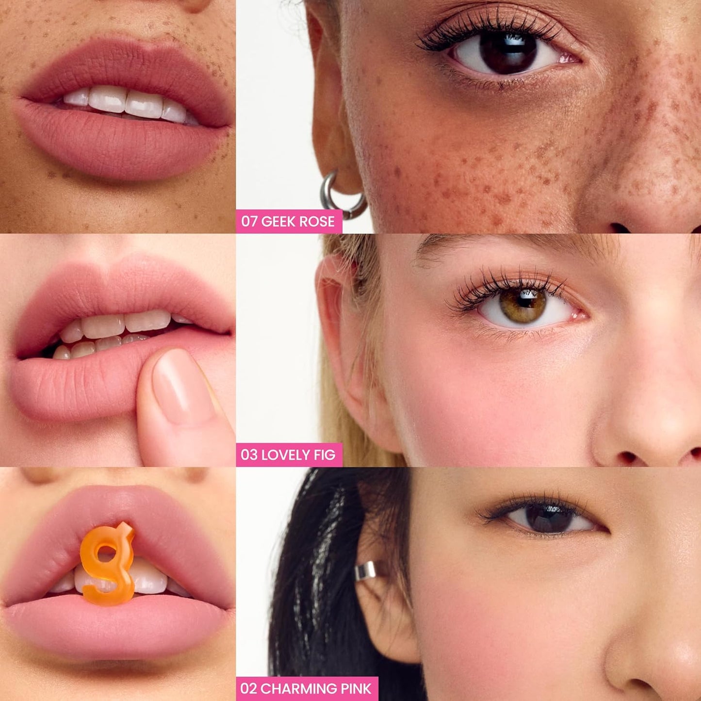 COLORGRAM NUDE BLUR TINT 06 LUCKY BERRY | Soft Velvet Matte Lip Stain & Cheek Tint | Lightweight Blurring Tint for a Smooth & Airbrushed Finish | 24H Hydration