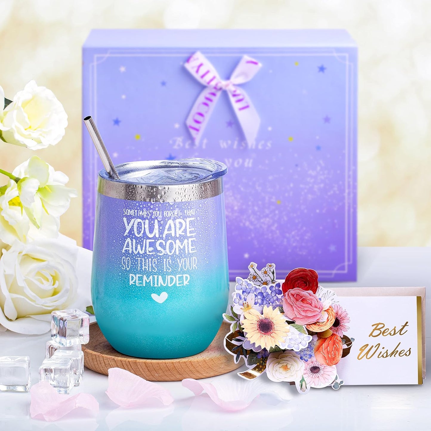 Gifts for Women, Birthday Gifts for Women Self Care Package Gifts for Women Pamper Gifts Baskets for Women Her,Friends,Mom,Wife 11 pcs Lavender Purple Gifts Mothers Day Gifts for women