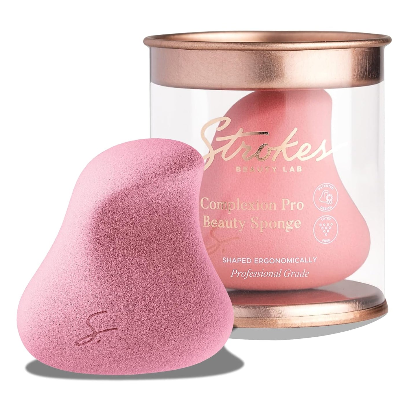 Original Beauty Blender Makeup Sponge Applicator for Powder, Cream & Liquid, Beauty Tools Puff, Streak Free Application, Vegan, Cruelty Free Made in USA, Pink