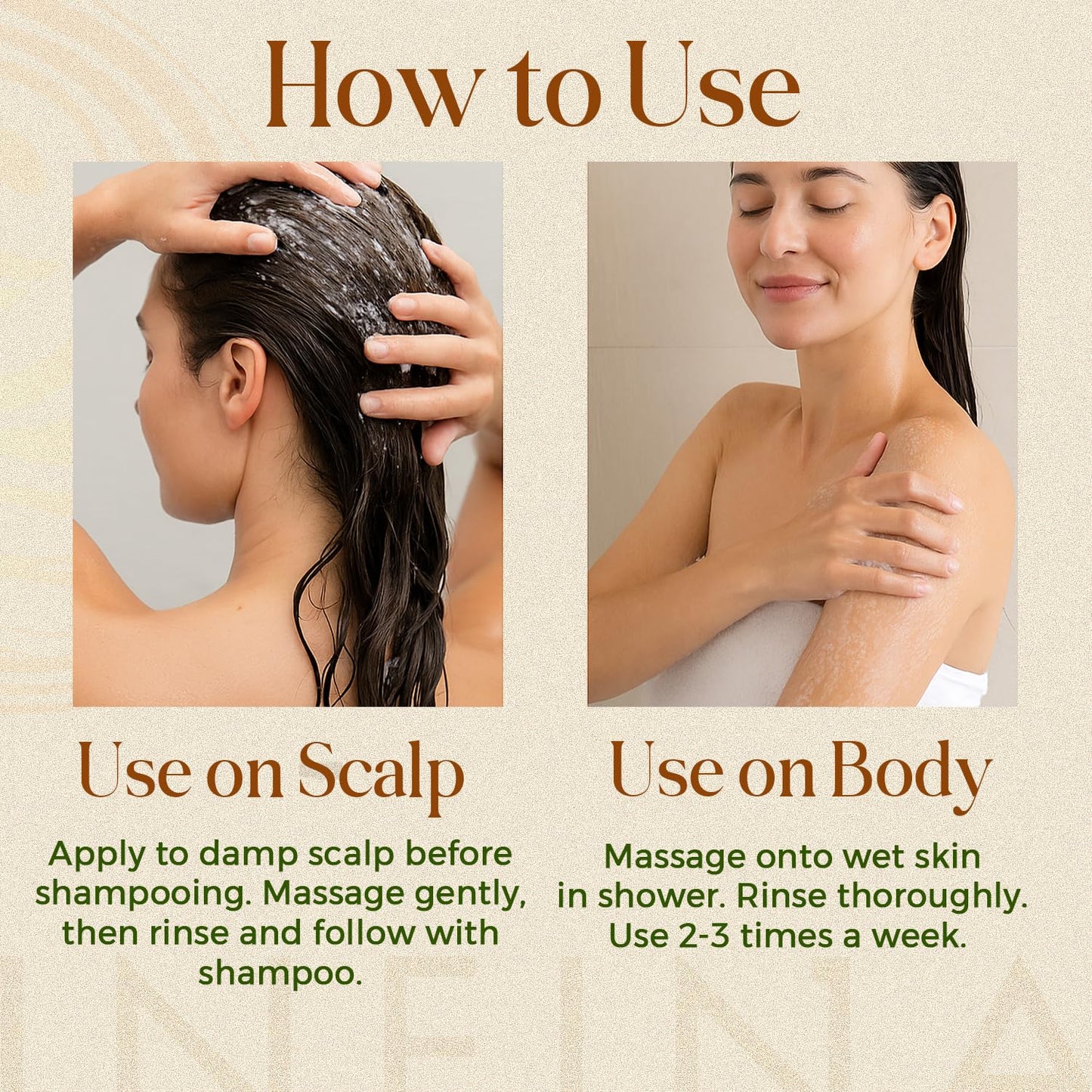 Scalp and Body Scrub – Exfoliating Sugar Cleanser with Coconut Oil, Menthol & Aloe – Dual-Use Polisher for Dry Skin & Flaky Scalp – Soothing, Cooling & Hydrating - INFINA ESSENTIALS | 8.45 fl oz