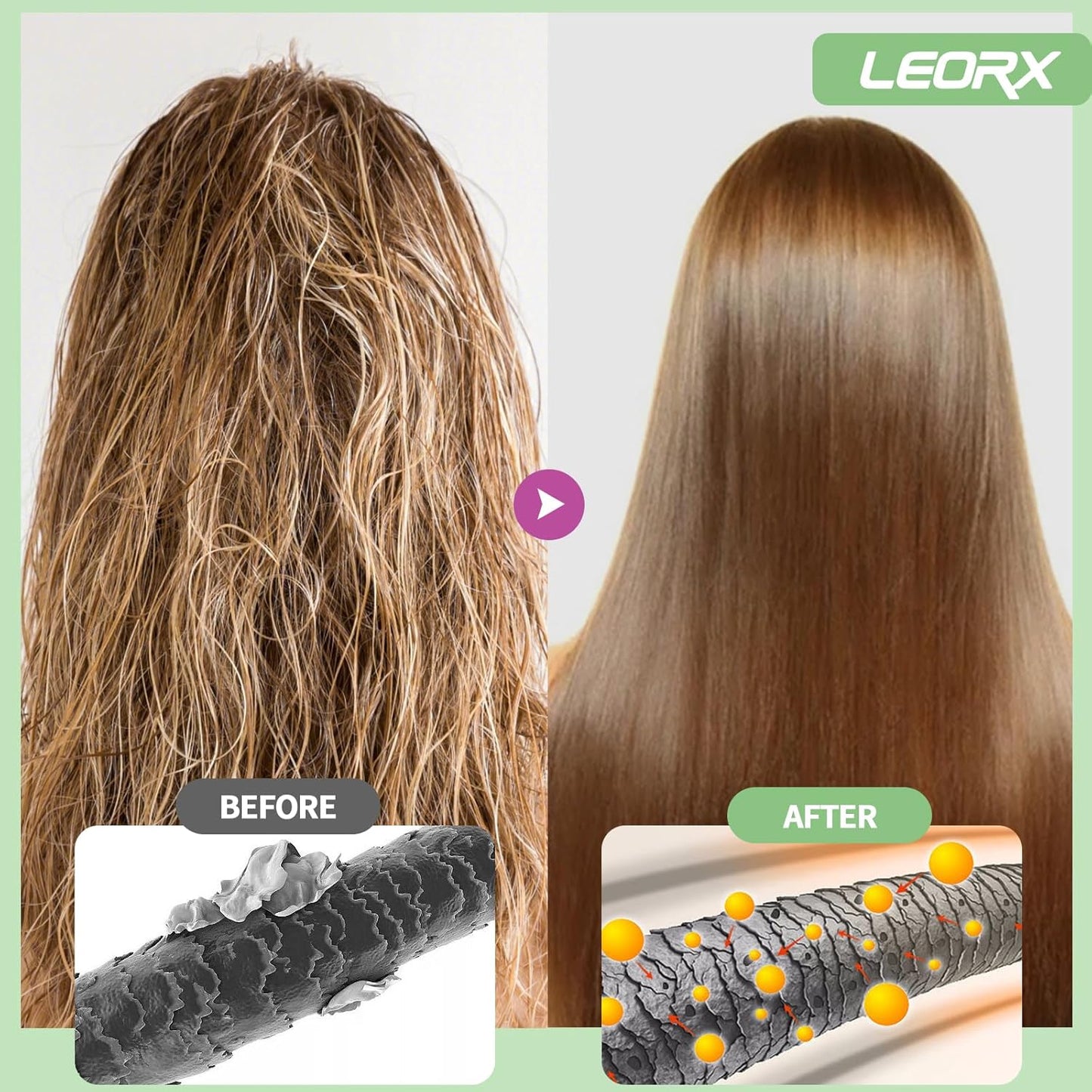 Hair Dye shampoo, Leorx 3 In 1 Brown Color Shampoo Hair Dye For Refresh Hair Instant Herbal Coloring Shampoo For Women&Men - Tintes Para El Cabello Profesional - 16.9 oz