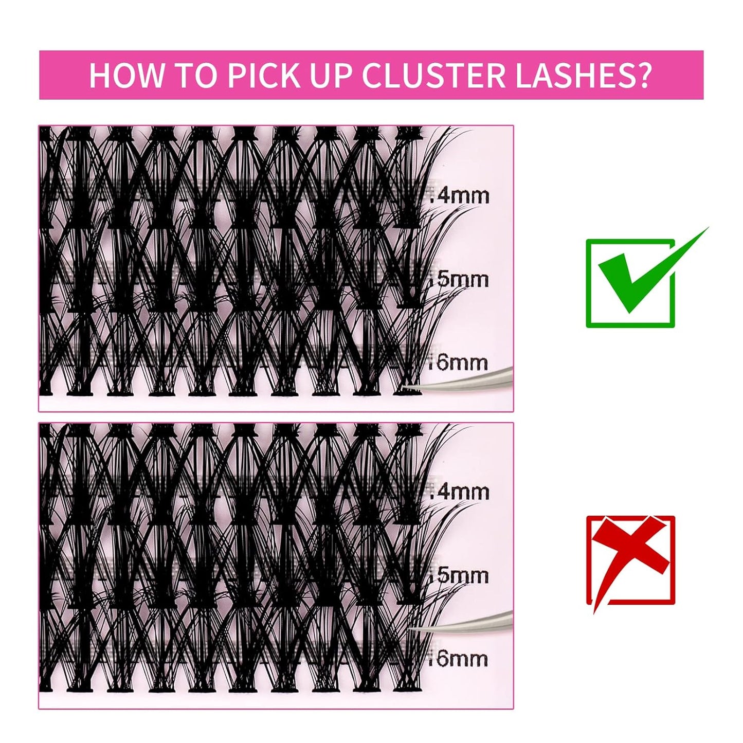 Individual Cluster Lashes Extensions 30D 40D 0.07 D Curl 8-16mm Mixed Trays Extensions 200Pcs Individual Cluster Lashes DIY Eyelash Extensions at Home