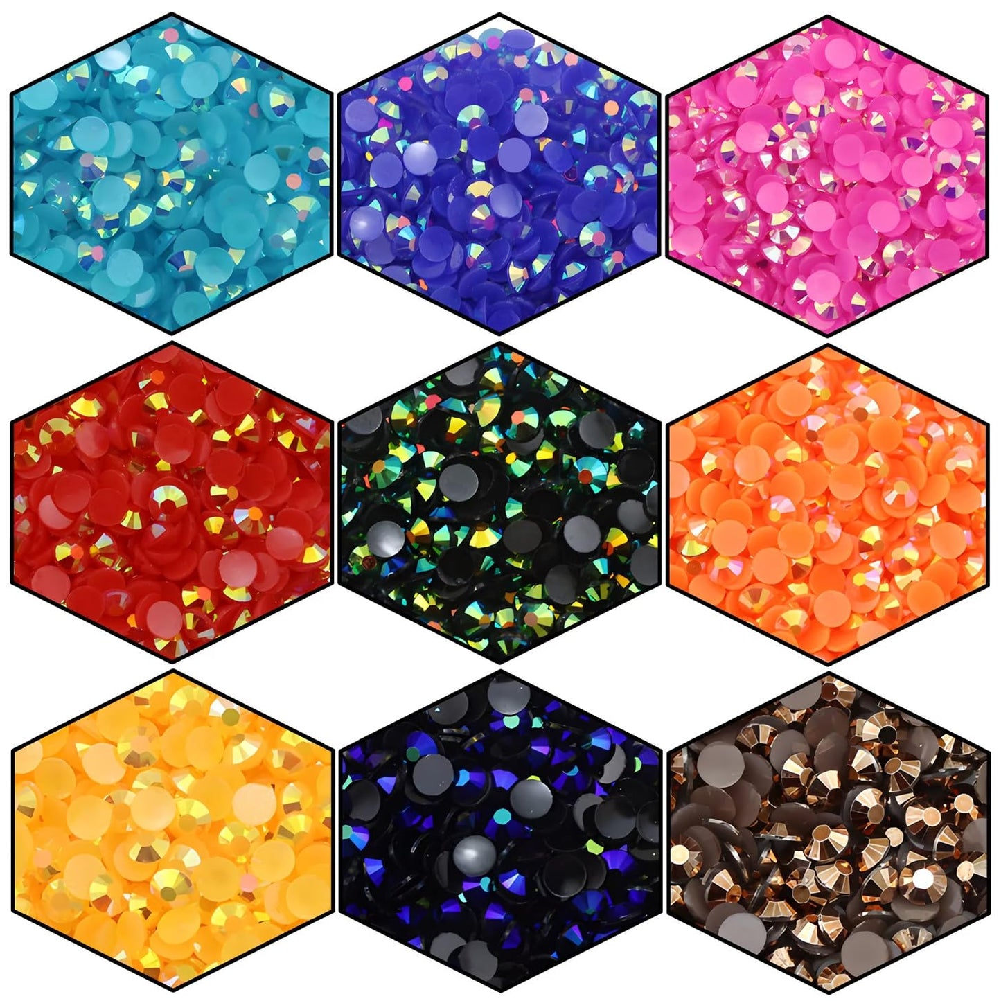 720 Pcs SS30 6mm Flatback Rhinestones for Nails Art Crafts Glitter Round Shine Gems AB Crystals DIY Clothes Shoes （Purple AB）