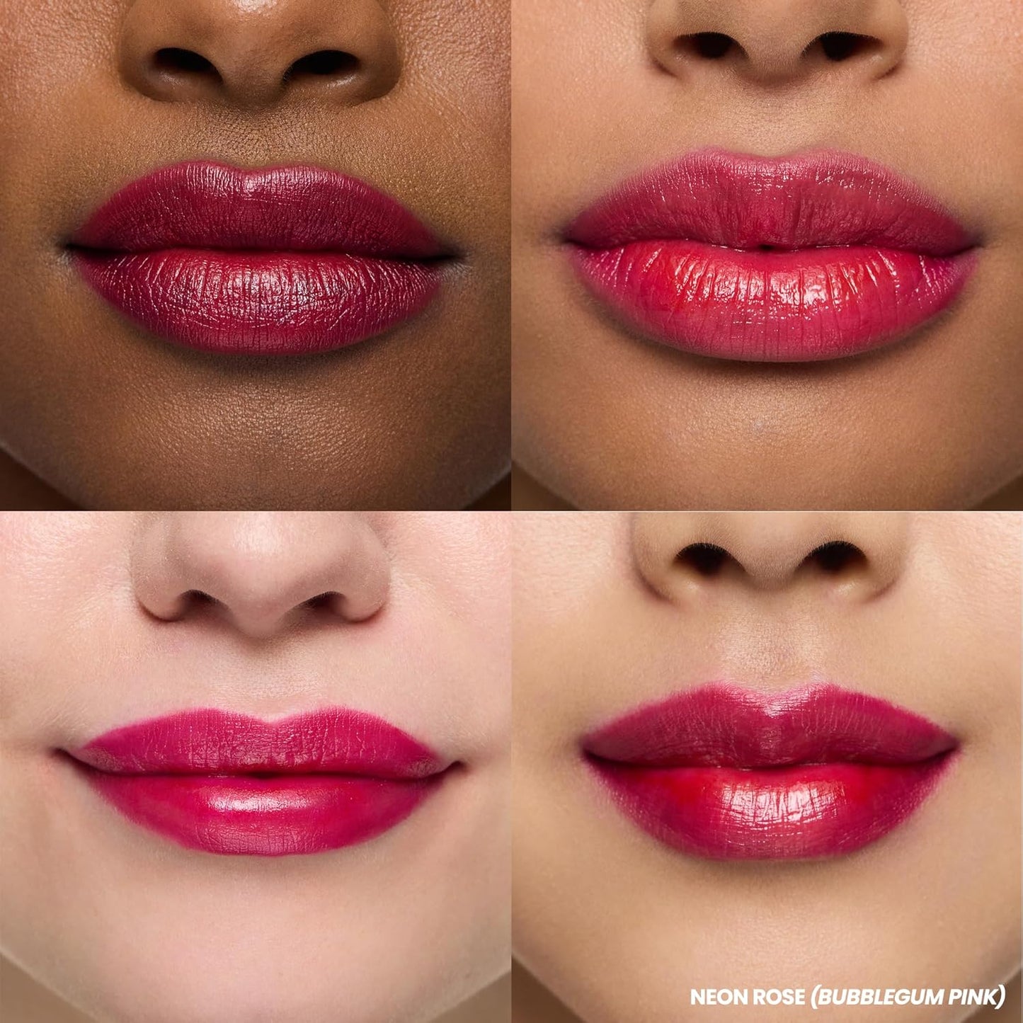 Wonderskin Wonder Blading All Day Lip Stain Peel Off Masque and Reveal Kit - Long Lasting, Waterproof Pink Lip Tint, Transfer Proof Natural Makeup Stain Kit (Neon Rose)