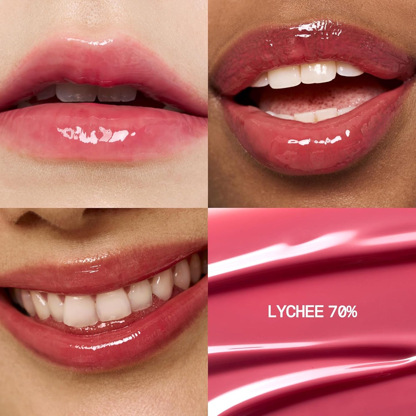 3D Voluming Gloss 70% (Rich) | Lychee 70% | High Shine, Non-Sticky Lip Gloss for Makeup | Long-Lasting, Moisturizing Gel Formula | 30%, 70% Pigment Options | 5.3g