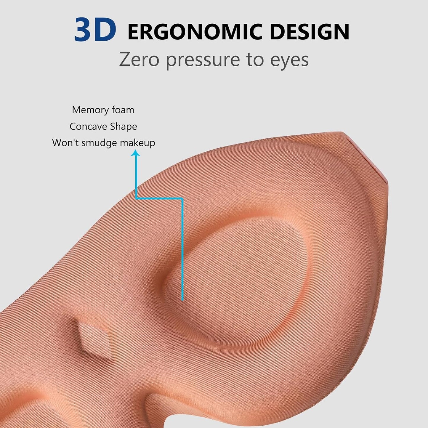 ALASKA BEAR 100% Blackout Sleep Mask for Women and Men, Vacuum-Sealed, Dusty Pink