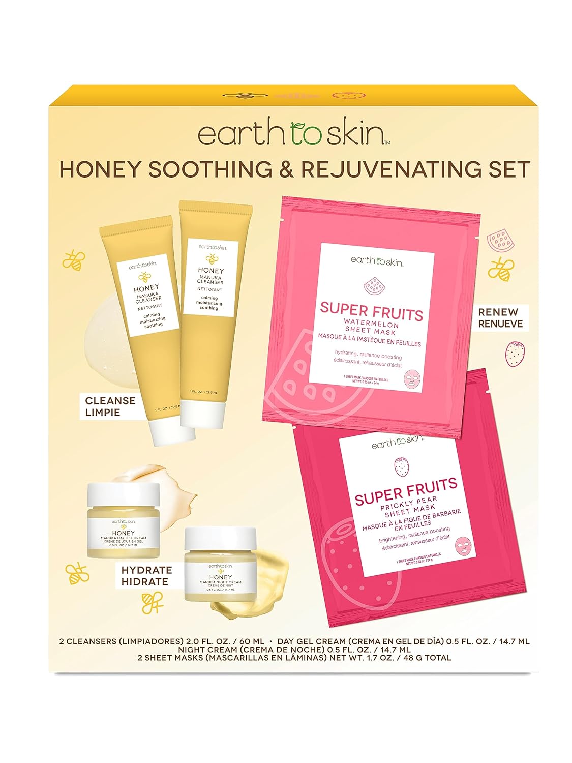 Earth To Skin Honey Soothing & Rejuvenating Set