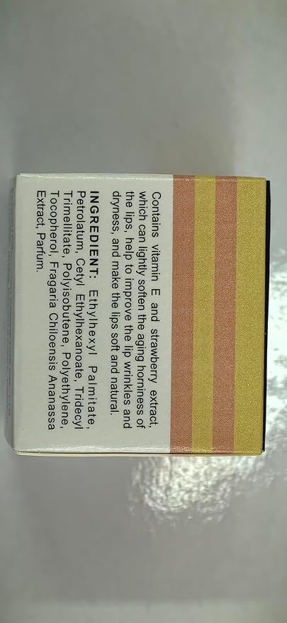 2 PCS Bee Lip Balm Honey Pot, Strawberry & Honey Lip Sleeping Masks Overnight, Hydrating Prevention Dry and Cracked Lip Scrubs Exfoliator Lip Care, Reduces Lip Lines