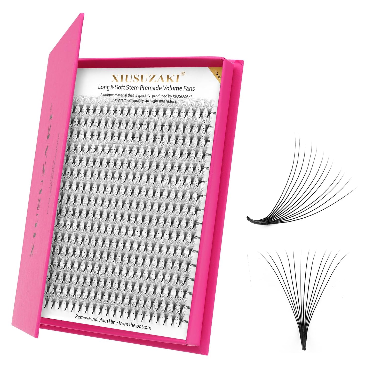 Premade Fans Eyelash Extensions 12D Volume Lash Extensions 0.03 Thickness Eyelash Extension C Curl Premade Lash Fans Mix 9-16mm Fluffy Soft Handmade Lash Fan(12D-0.03-C,9-16mm)
