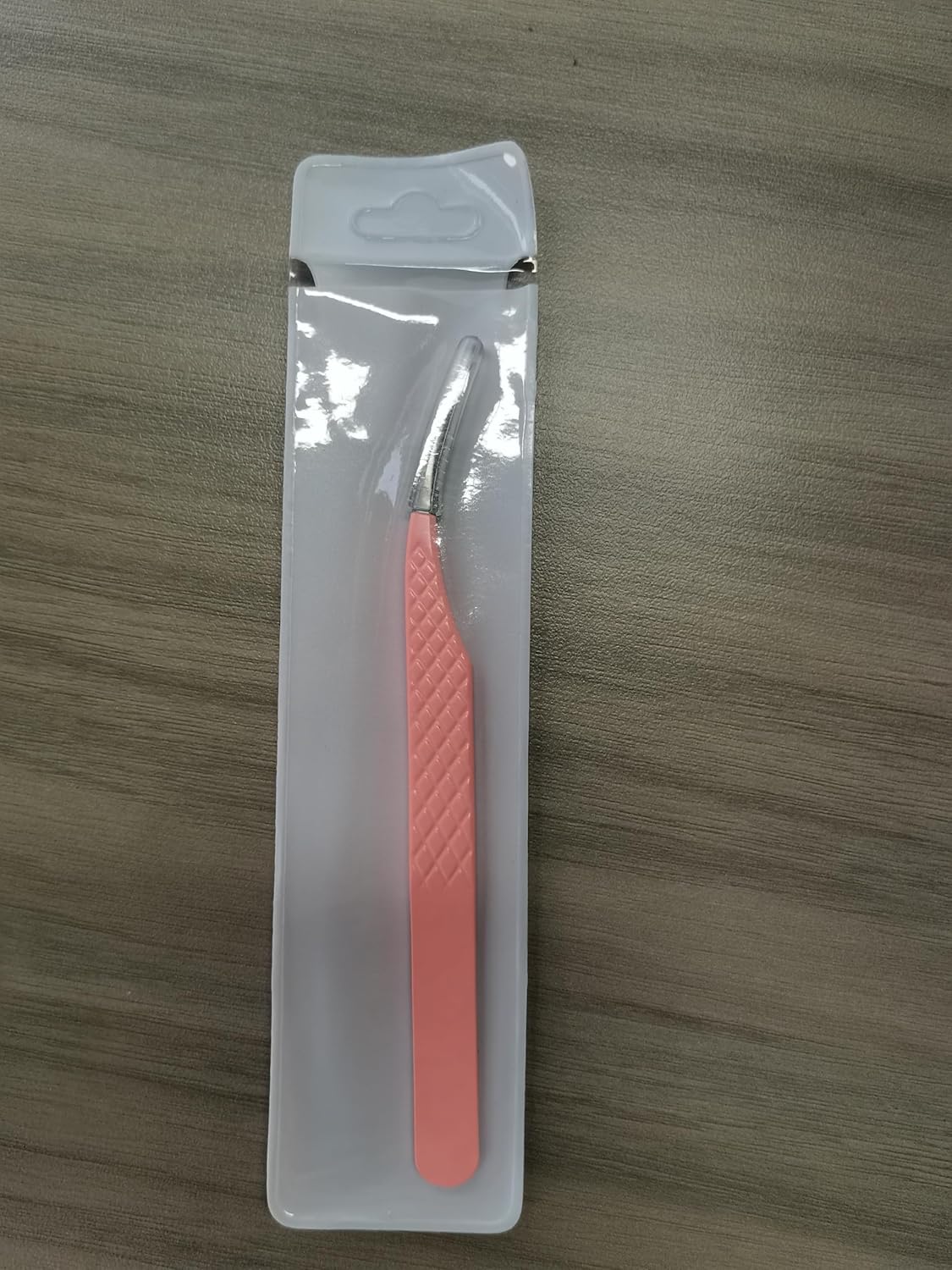 Eyelash Extension Tweezers FADLASH Tweezers Precision Slanted Straight Tip for Isolation & Classic Lash Extensions Pointed Lash Tweezers for Eyelash Extensions Pink