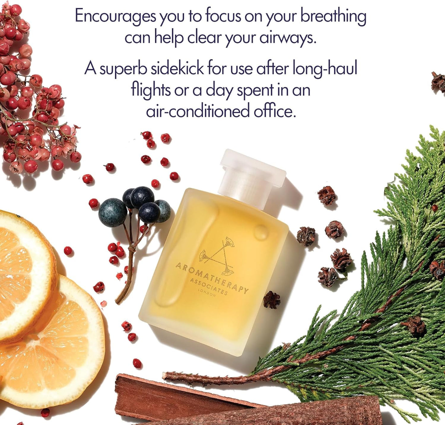 Aromatherapy Associates Forest Therapy Bath and Shower Oil, Natural Body Oil to Restore Mind, Body and Spirit, Hydrating, Made with 3 Essential Oils (1.85 oz)