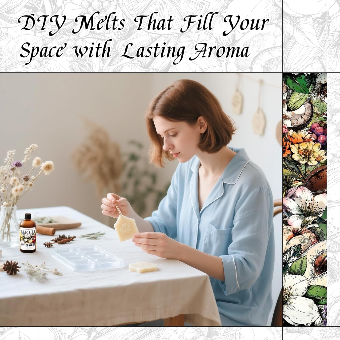 HIQILI Love of Water Fragrance Oil for Aromatherapy Diffuser, Inspired by Kenz. o's L'Eau, Great for Making Scented Candles, Bath Soaps, More DIY Projects - 5.07 Fl Oz