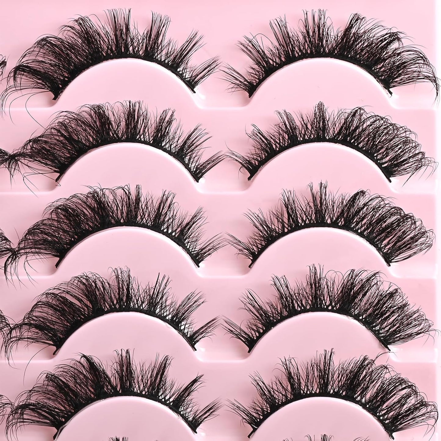 FARRED Cat Eye Lashes Fox Eyelash Wispy Fluffy False Eyelashes 14 Pairs Fake Eyelashes Natural Look Short Natural Lashes Cat Eye Lash Wispy Volume Eyelash (F23 | 8-16mm)