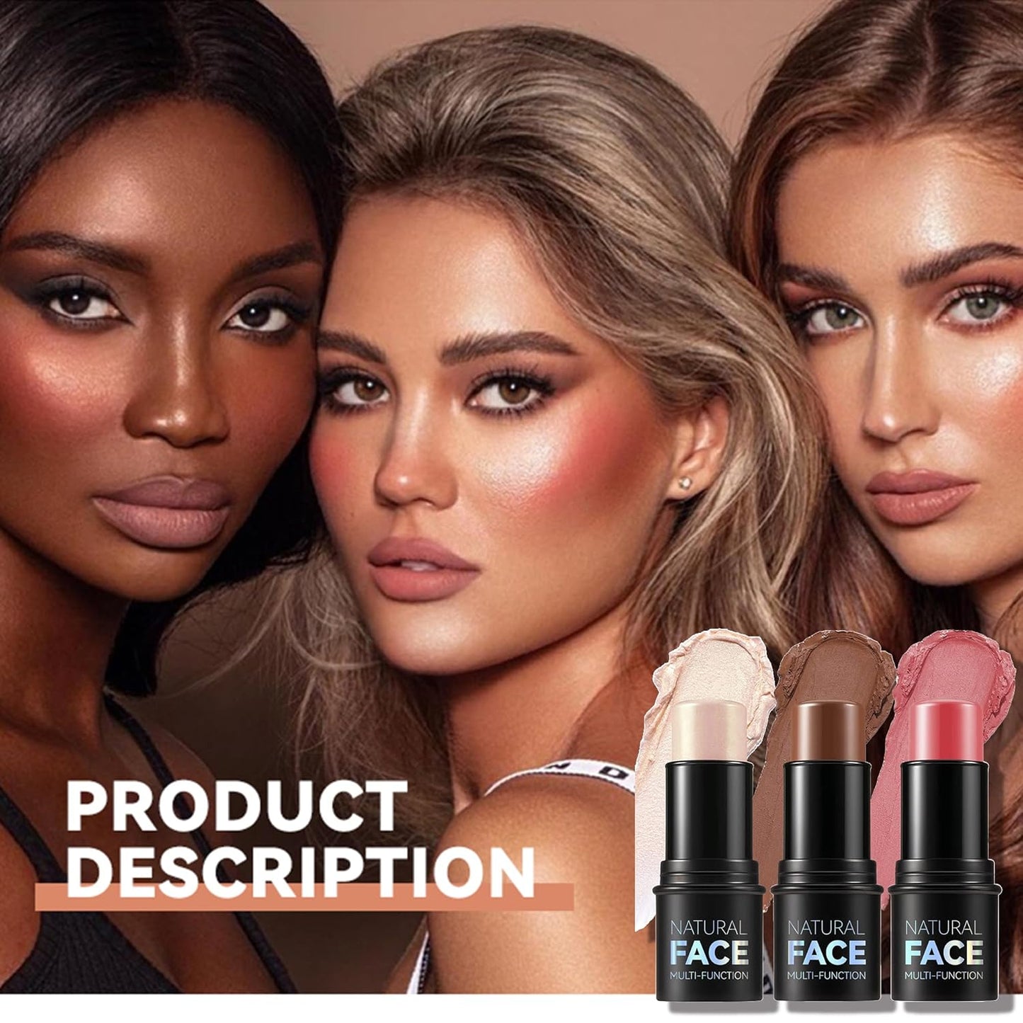 Highlighter Contour Stick, Milk Makeup Contour, Blush Sticks, Highlight Contour Palette, Glint Highlighter, Make Up Highlighter, Contouring Stick, Highlighter Makeup Stick, 01#PEARLESCENT GOLD