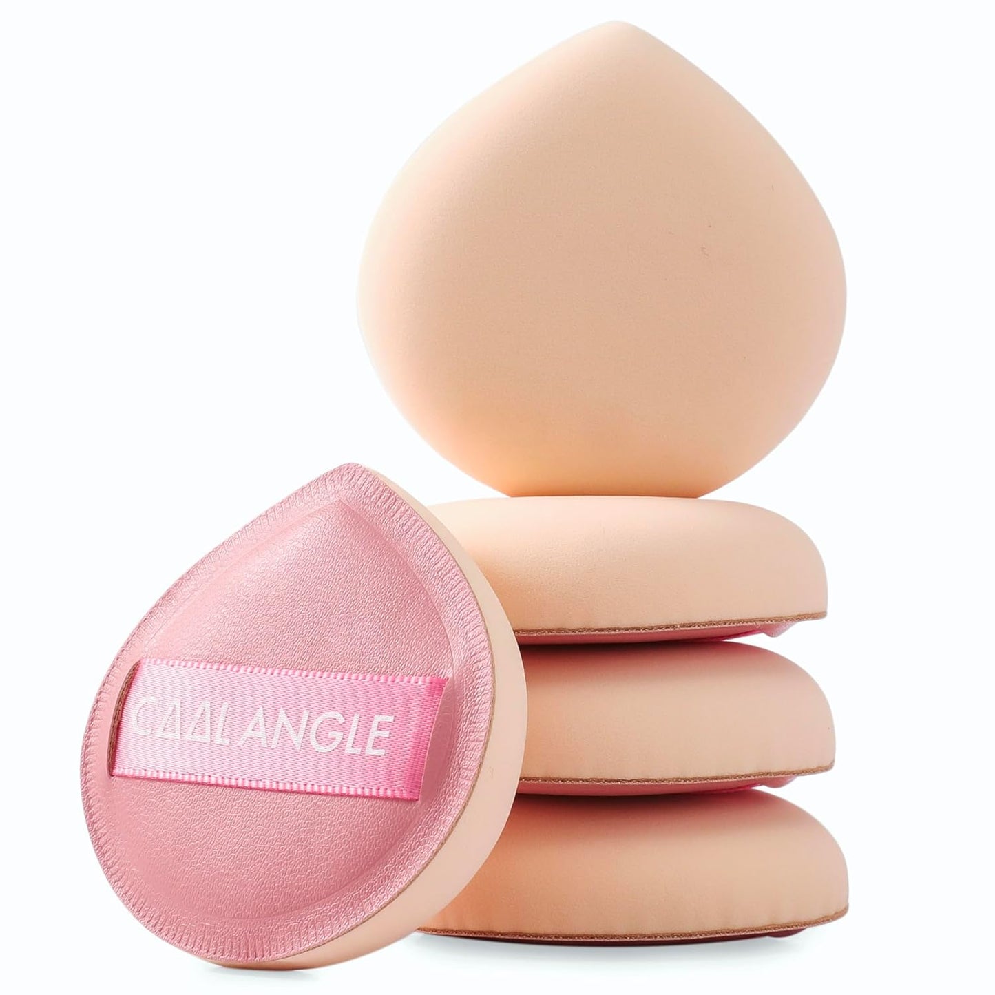 5Pcs Pink Makeup Sponge For Foundation Concealer And Powder, latex free Blender Sponge For Natural And Easy Makeup Soft Long-lasting And Beginner-friendly, Medium