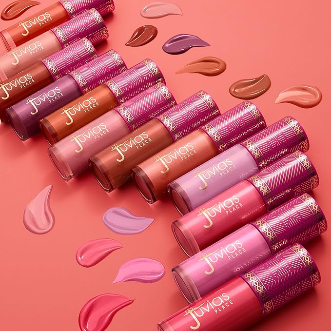 Juvia's Place Blushed Liquid Blush PeachRose - Dewy Tint Cheeks Makeup Glow Pigment Effortless Beauty Long Lasting Cosmetics Soft Creamy Natural Buildable All Skin Color Light Flawless Finish Blend