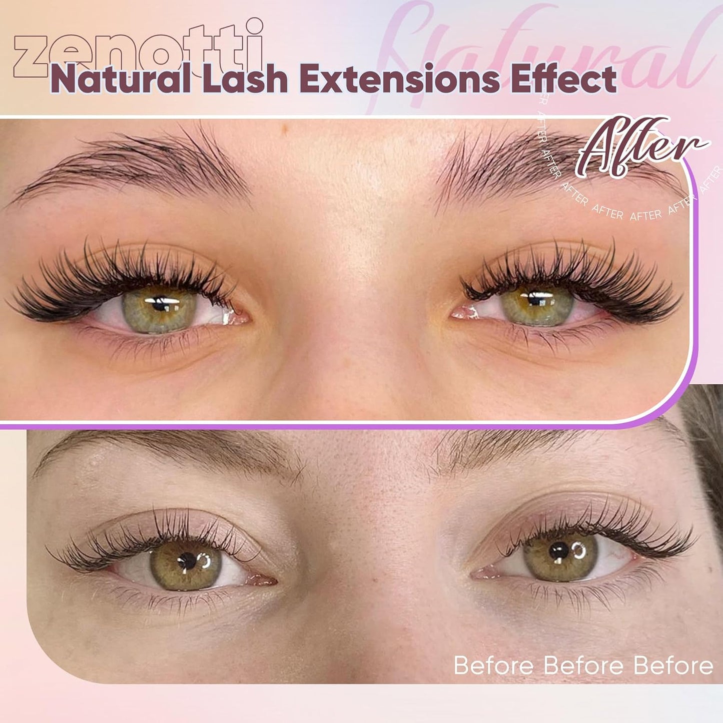 Natural Lash Clusters Wispy Cluster Eyelash Extensions DIY Individual Lashes C Curly 9-12mm Eyelash Clusters 180PCS Lash Extensions with Thin Lash Band by zenotti