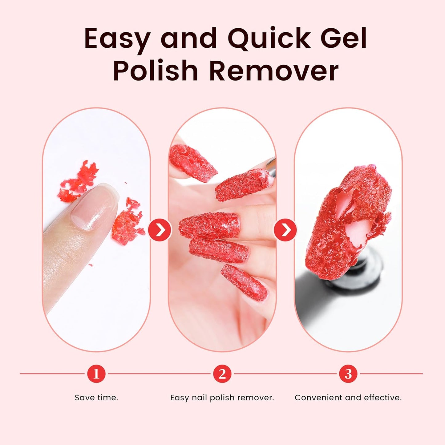AIJIMEI Nail Polish Remover Kit, 4 Fl Oz Nail Polish Remover for Soak Off Gel Nail Polish Acrylic Nails Dipping powder Remover for Home DIY or Nail Salon
