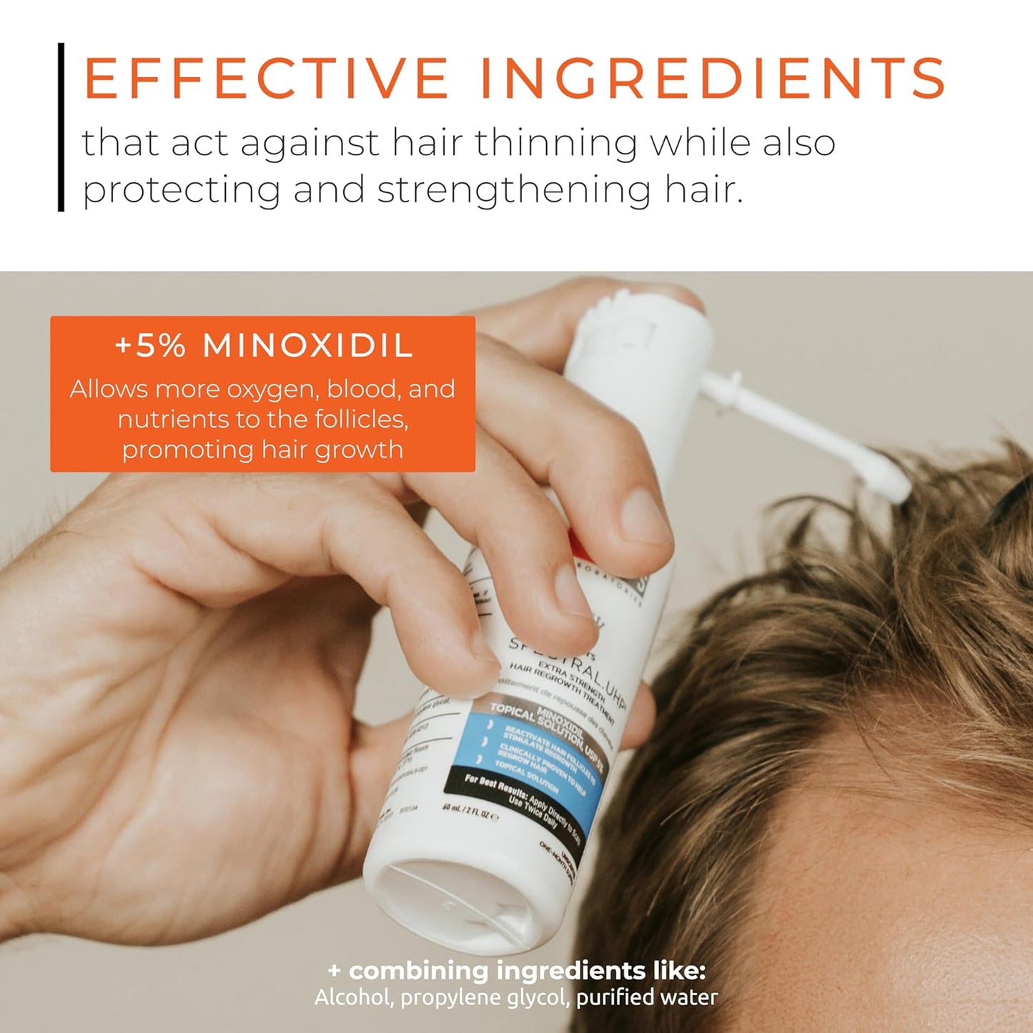 Hair Regrowth Stimulation Kit for Men| Spectral.UHP + Revita Shampoo