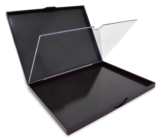 The Adept Palette in Praetorian Purple - Double Sided Magnetic Empty Palette with Divider, Holds Over 100 Standard Round Eyeshadow Pans, Hardshell Case