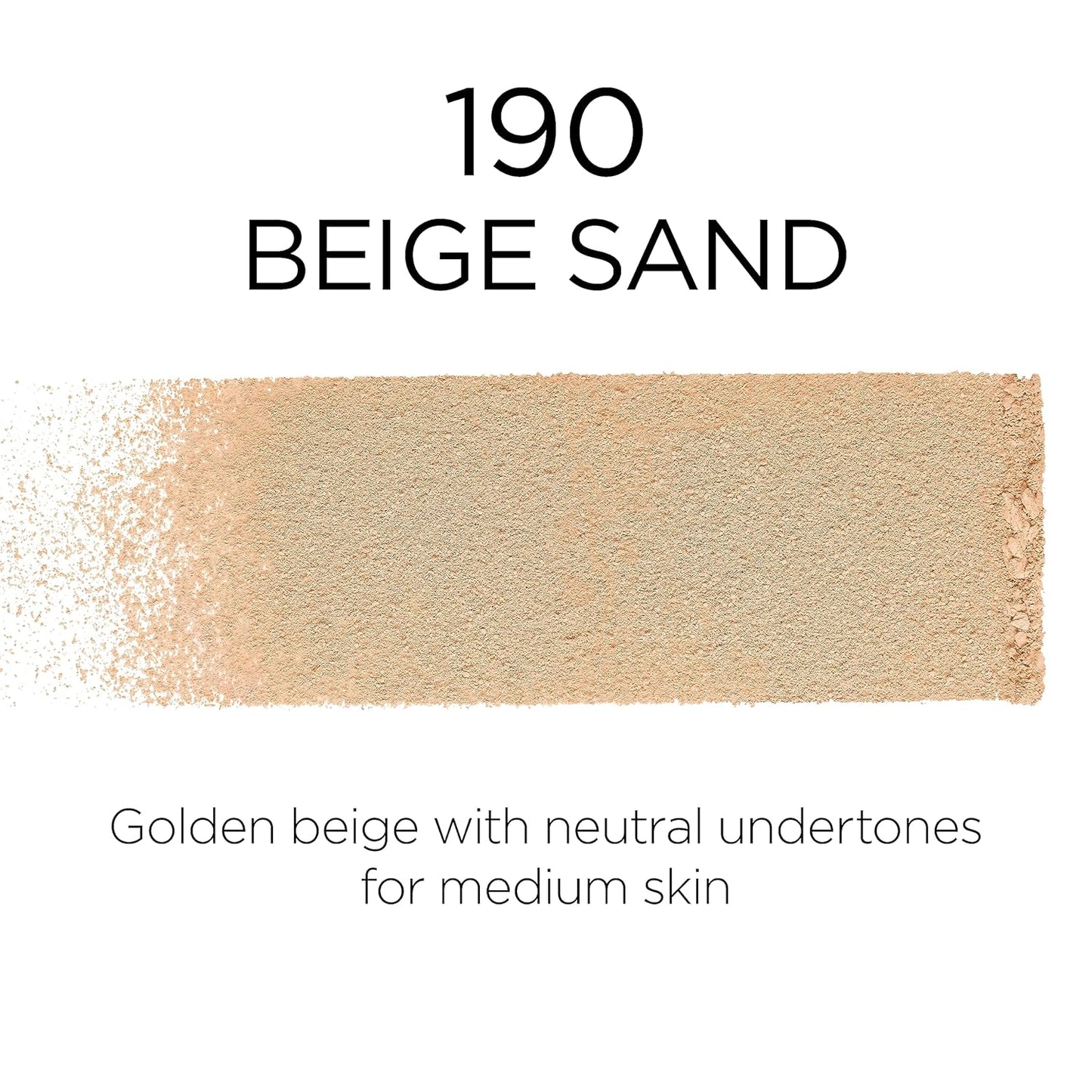 L'Oreal Paris Makeup Infallible Fresh Wear Foundation in a Powder, Up to 24H Wear, Waterproof, Beige Sand, 0.31 oz.