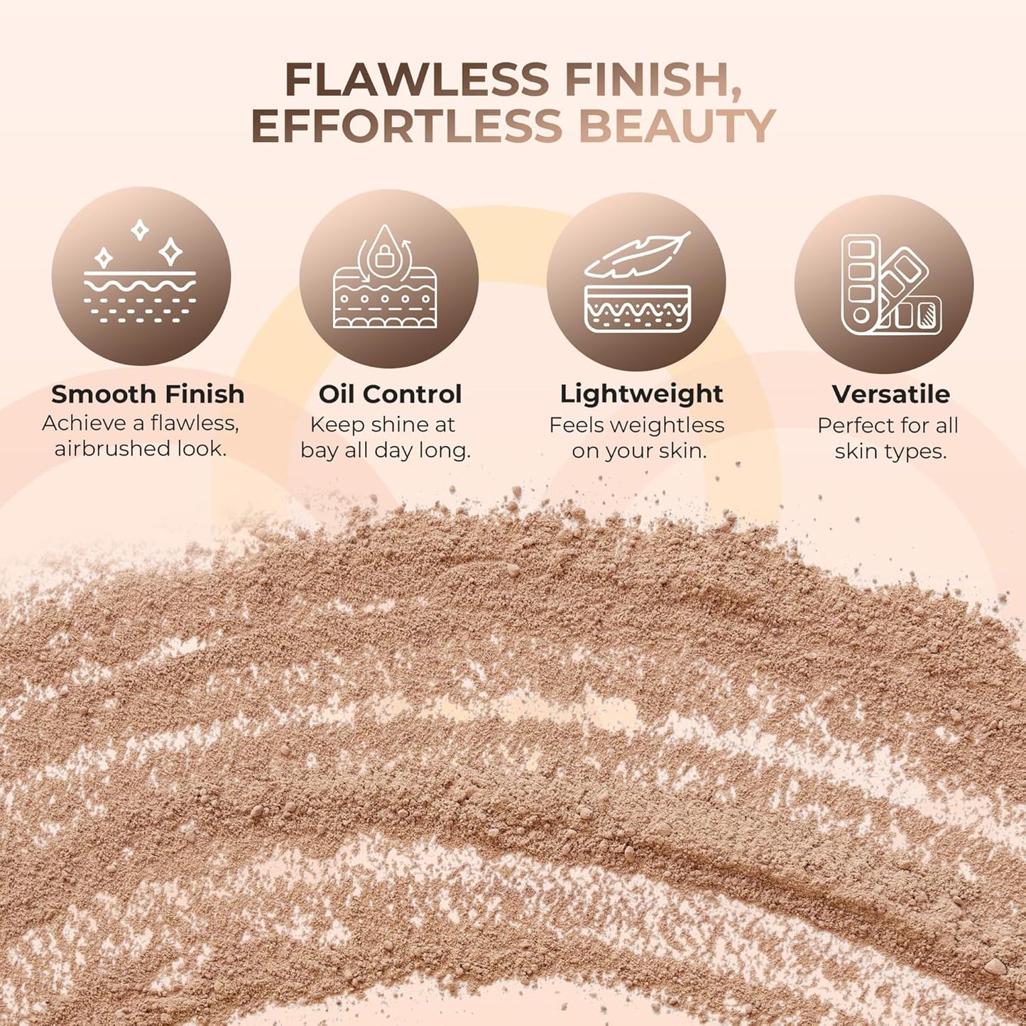 (8 Ounce) (Light Tan) Foundation Powder Refill By Sweet Face Minerals, Lightweight Mineral Loose Makeup Powder with SPF 20, Full Coverage Flawless Finish, Talc-free, Cruelty-Free, Refillable Pouch