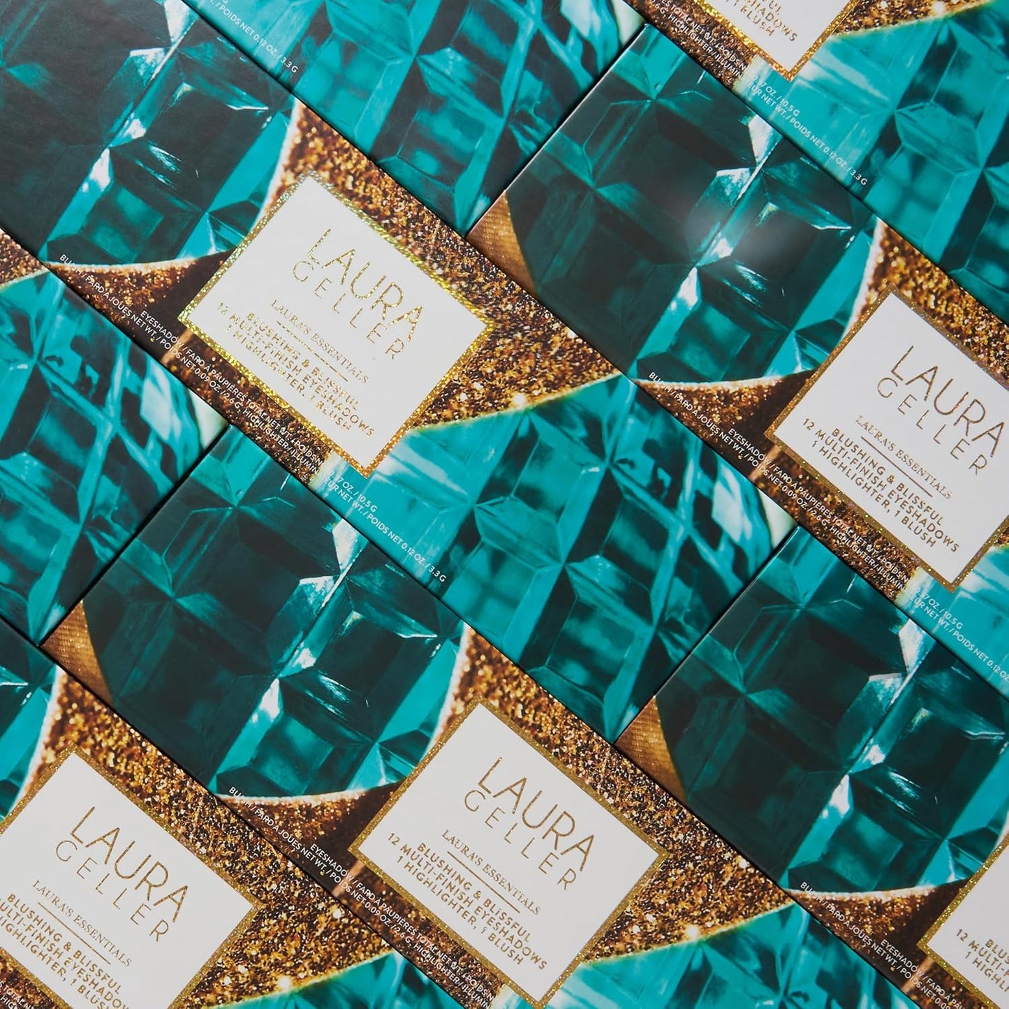 LAURA GELLER NEW YORK Laura's Essentials Blushing & Blissful 12 Multi-Finish Eyeshadows 1 Highlighter, 1 Blush Full Face Palette