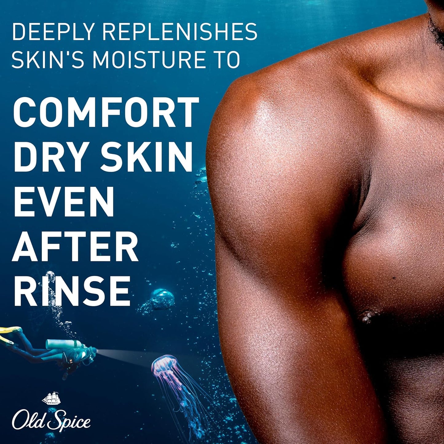 Old Spice Body Wash GentleMan’s Super Hydration for Men, 24/7 Renewing Moisture, Gentle on Skin with Skin Conditioners, Deep Sea with Ocean Waves + Kelp Scent, 20 oz