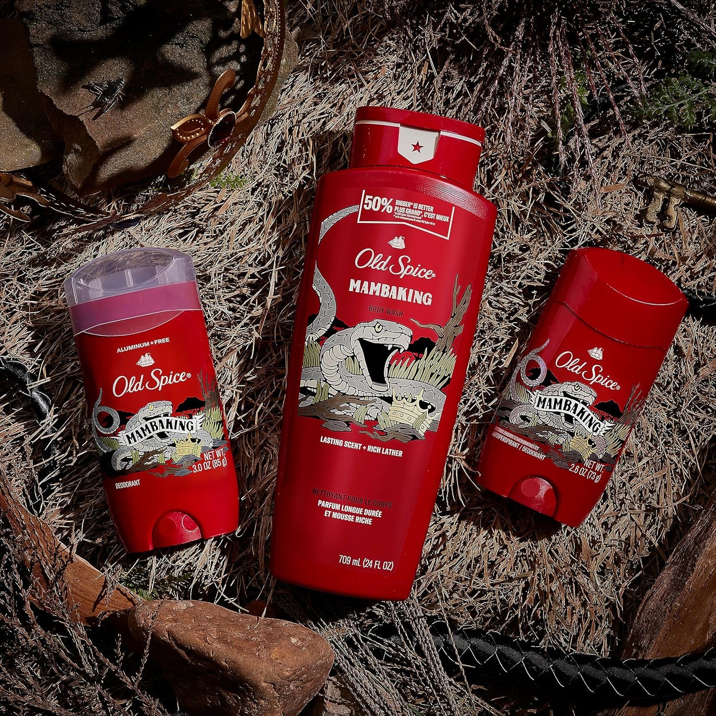 Old Spice Body Wash for Men, MambaKing, 24 oz (Pack of 4)